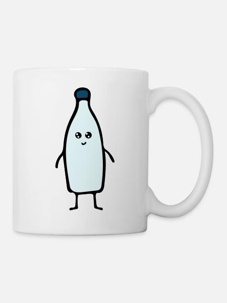 Flasche - Tasse - Weiß