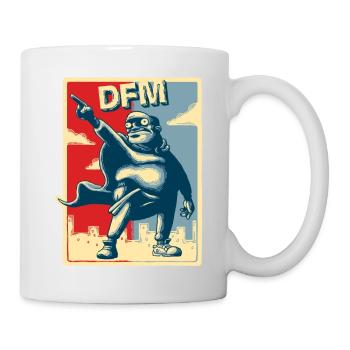 Motif de diarrhée "Big Business" rectangulaire - Mug blanc - blanc - Droite