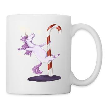 einhorn Stange - Tasse - Weiß - Rechts