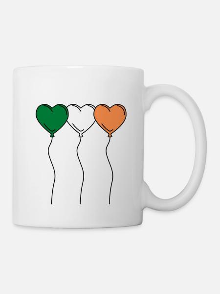 Irish hearts - Mug - white