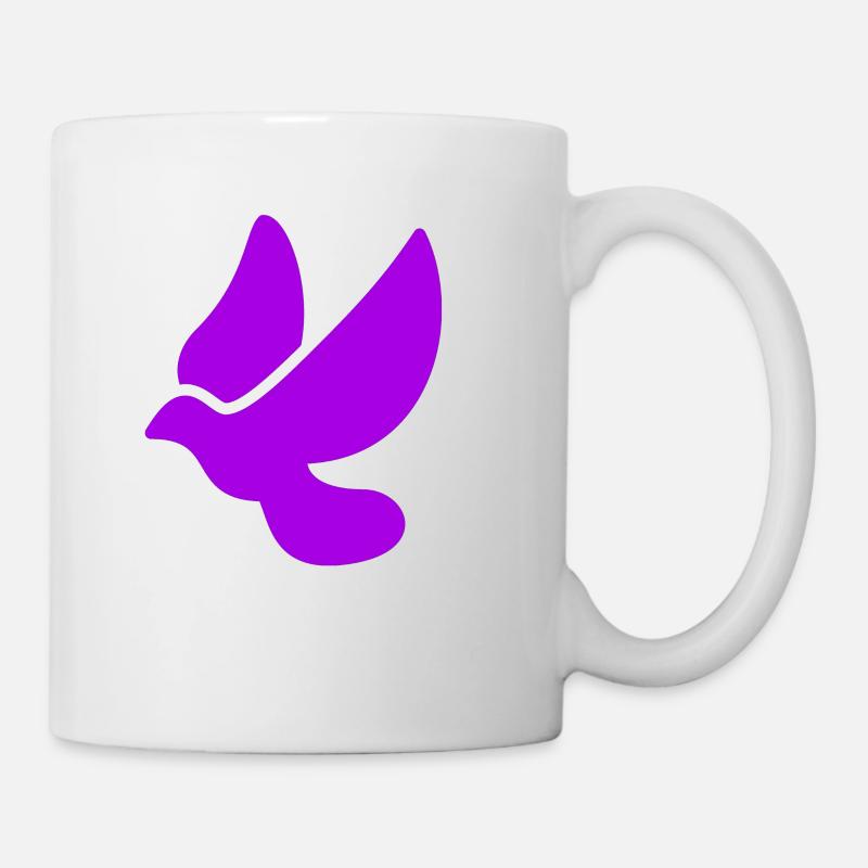 Taube Friedenstaube Freiheit Lüfte Geschenksidee - Tasse - Weiß