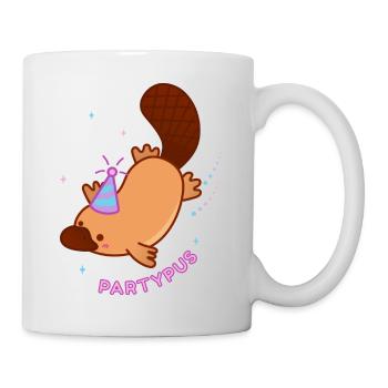 Animaux de fête - Mug blanc - blanc - Droite