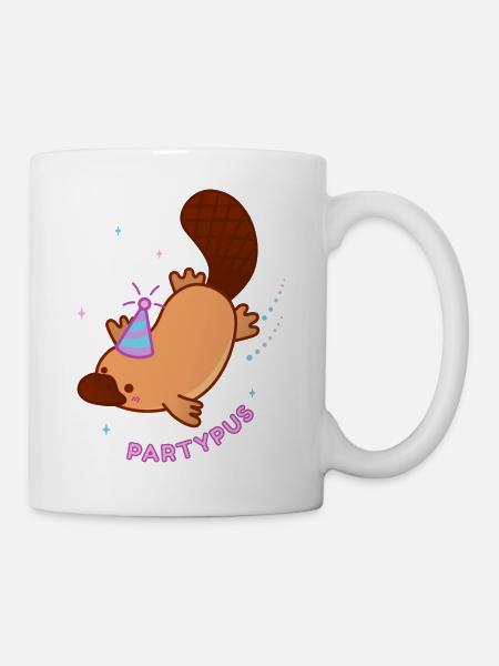 Animaux de fête - Mug blanc - blanc