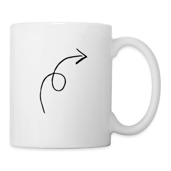 Flèche - Mug blanc - blanc - Droite