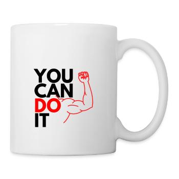Du kannst es schaffen - Tasse - Weiß - Rechts
