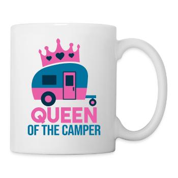 QUEEN OF THE CAMPER - Mug - white - Right