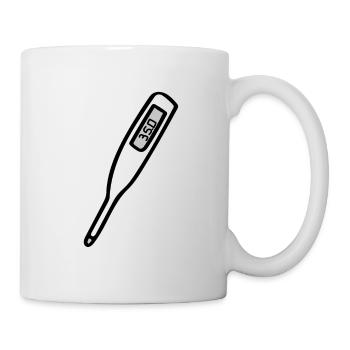 Thermometer - Gesundheit - Tasse - Weiß - Rechts