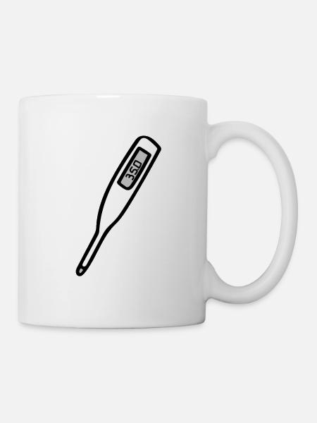 Thermomètre - santé - Mug blanc - blanc