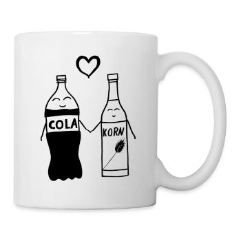 Cola Korn Herz - Tasse - Weiß - Rechts