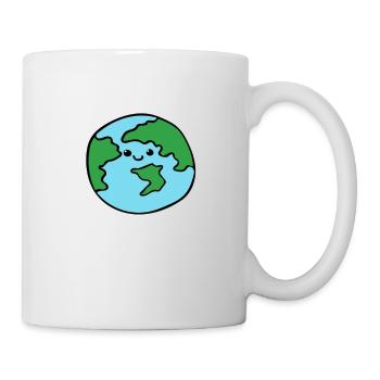 Welt - Tasse - Weiß - Rechts
