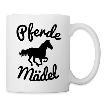 Pferde Mädel - Tasse - Weiß - Rechts
