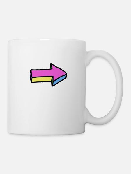 Pfeil - Tasse - Weiß