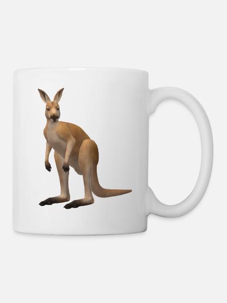 3D kangaroo - Mug - white