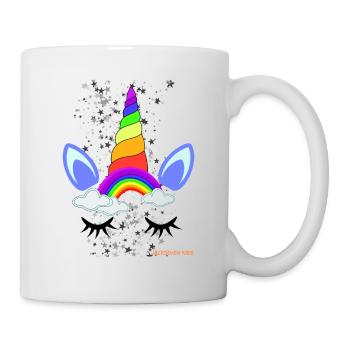 Unicorn stars - unicorn - horse - pony - glitter - Mug - white - Right