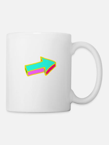 Pfeil - Tasse - Weiß