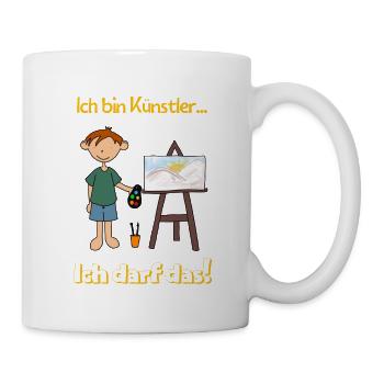 Künstler - Tasse - Weiß - Rechts