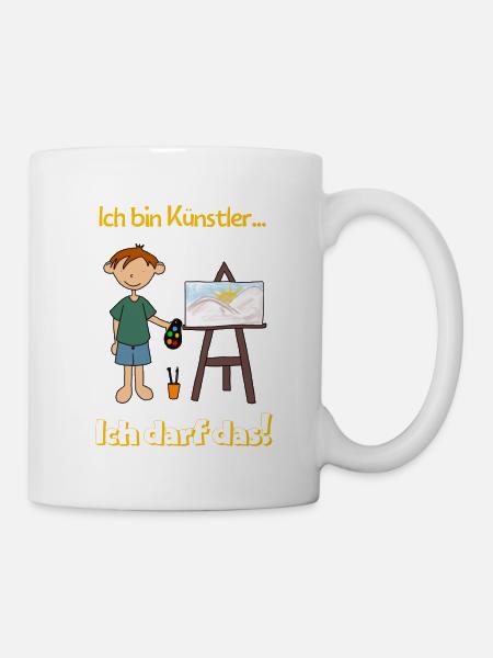 Künstler - Tasse - Weiß