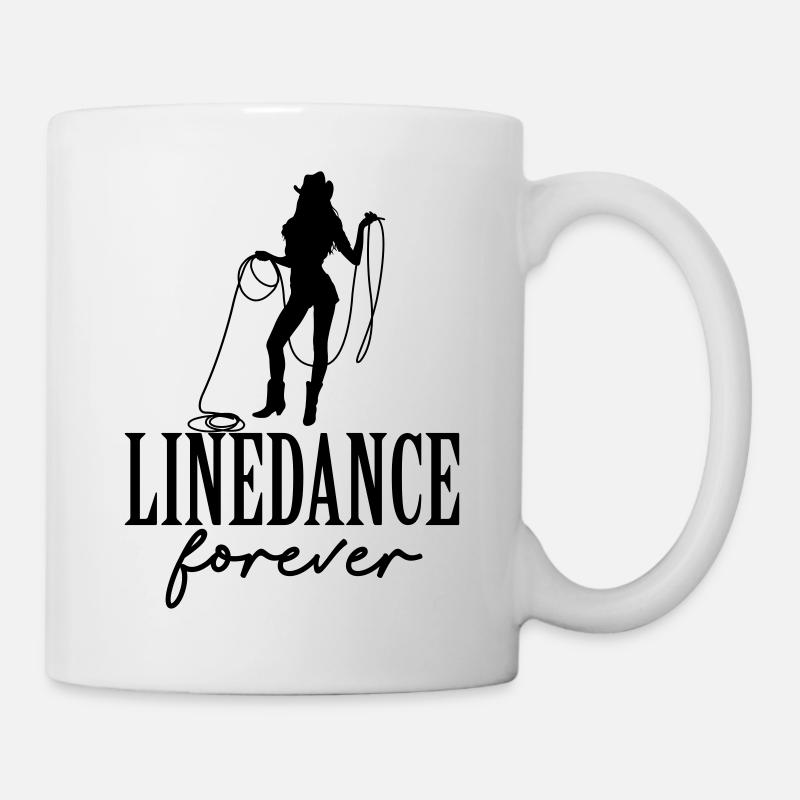 linedance pour toujours - Mug blanc - blanc