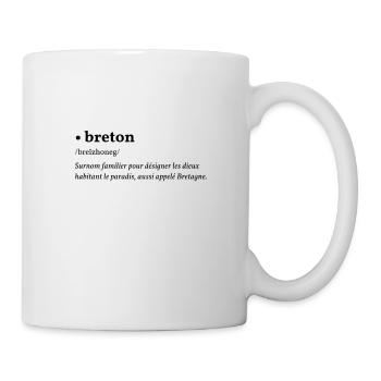 Bretonisch = Breizhoneg - Tasse - Weiß - Rechts