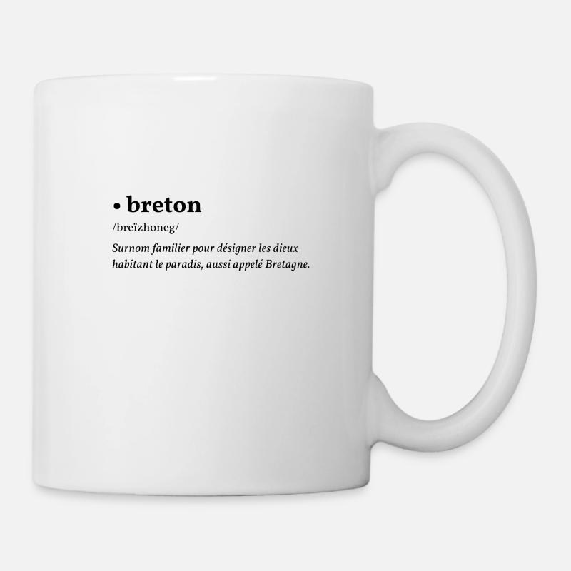 Bretonisch = Breizhoneg - Tasse - Weiß