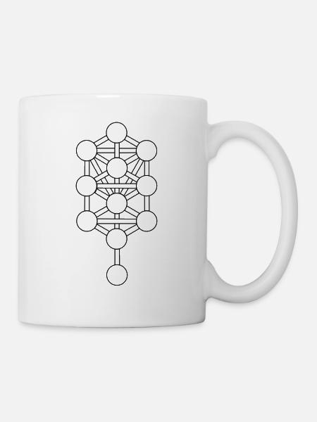 Kabbalah Tree of Life Tree of Life Sephiroth symbol - Mug - white
