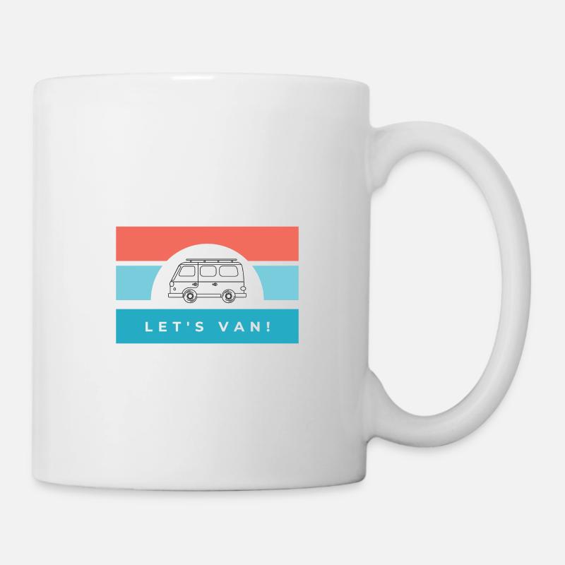 Van, travel, camping, bus - Mug - white