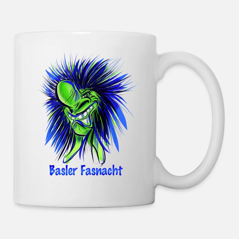 WAGGIS FACE BLUE - Tasse - Weiß