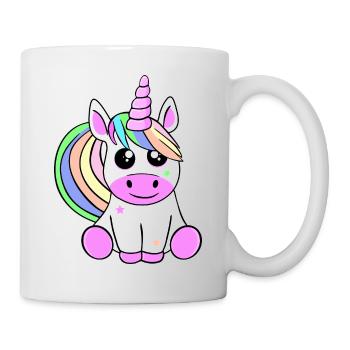 Une jolie licorne. - Mug blanc - blanc - Droite