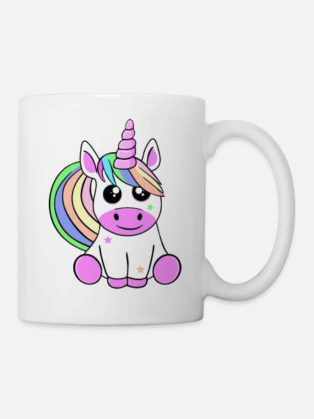 A cute unicorn. - Mug - white