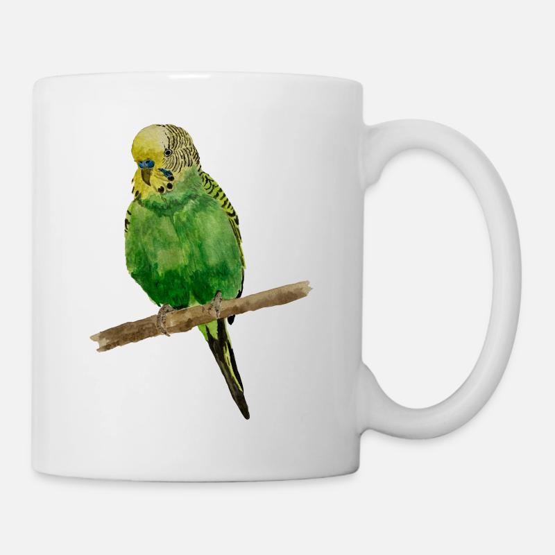 Wellensittich - Tasse - Weiß