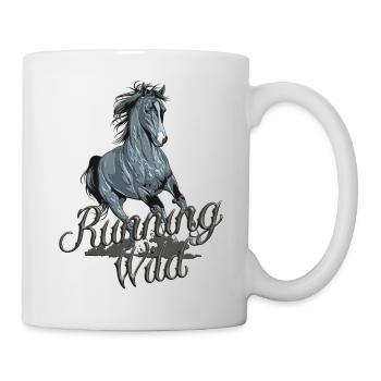 Courir sauvage - Mug blanc - blanc - Droite