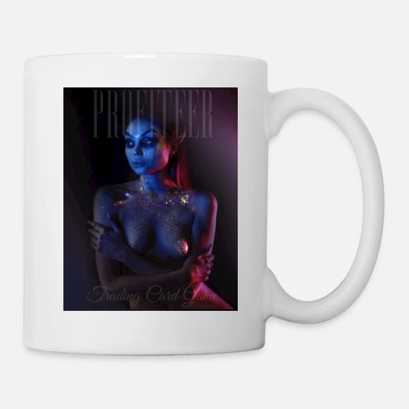 gefallener Druck1 - Tasse - Weiß