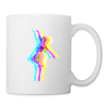 Curly Hair Tänzerin - Tasse - Weiß - Rechts