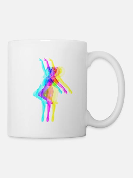 Curly hair dancer - Mug - white