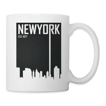 New York Skyline - Tasse - Weiß - Rechts