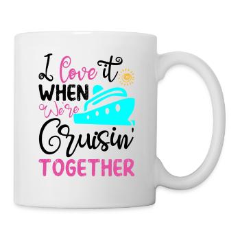 Je l'aime quand nous roulons ensemble - Mug blanc - blanc - Droite