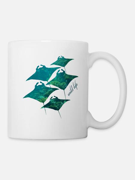Rochen Wildlife - Tasse - Weiß