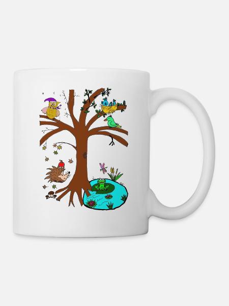 Arbre de saison - Mug blanc - blanc