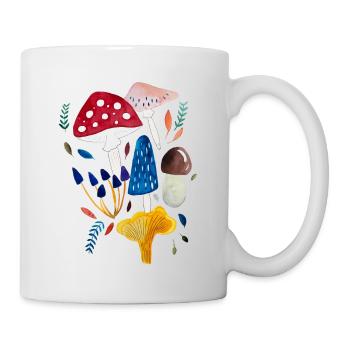 Mushroom design toadstool boletus chanterelle - Mug - white - Right