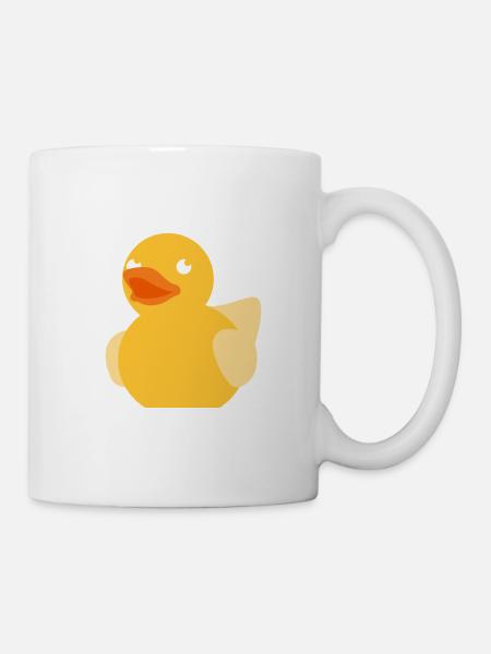 Canard en caoutchouc canard en caoutchouc - Mug blanc - blanc