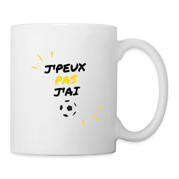 J'peux pas j'ai foot - Mug blanc - blanc - Droite