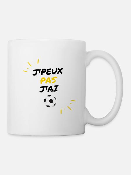 J'peux pas j'ai foot - Mug blanc - blanc