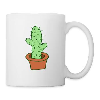 Kaktus - Tasse - Weiß - Rechts