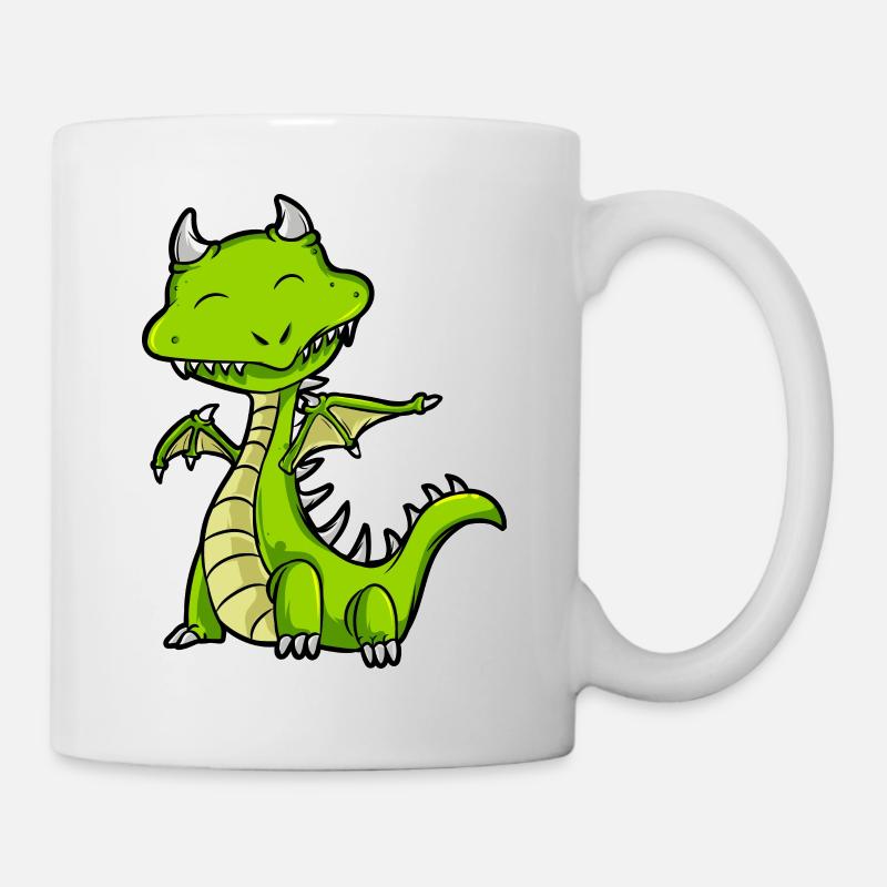 Drache - Tasse - Weiß