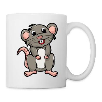 Ratte - Tasse - Weiß - Rechts