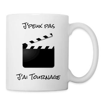 J'peux pas j'ai Tournage - Mug blanc - blanc - Droite
