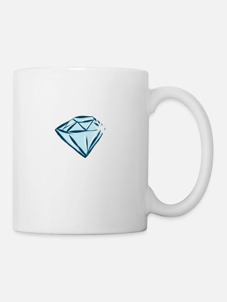Diamant - Tasse - Weiß