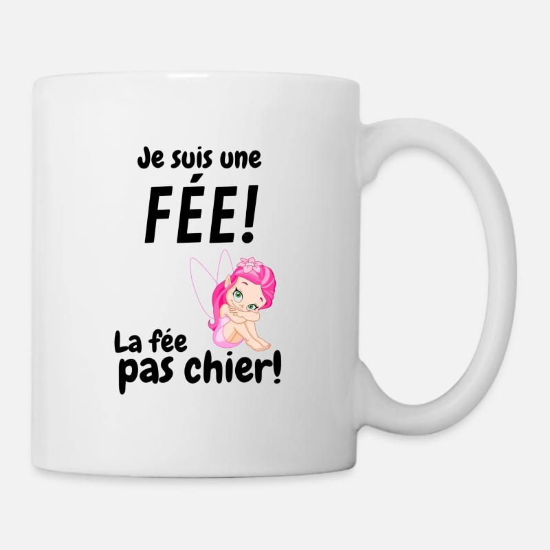 LA FEE PAS CHIER - Mug blanc - blanc