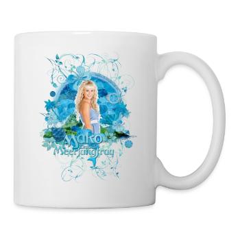 Mako Einfach Meerjungfrau Sirena - Tasse - Weiß - Rechts