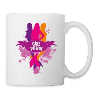 Mako Einfach Meerjungfrau Girl Power - Tasse - Weiß - Rechts